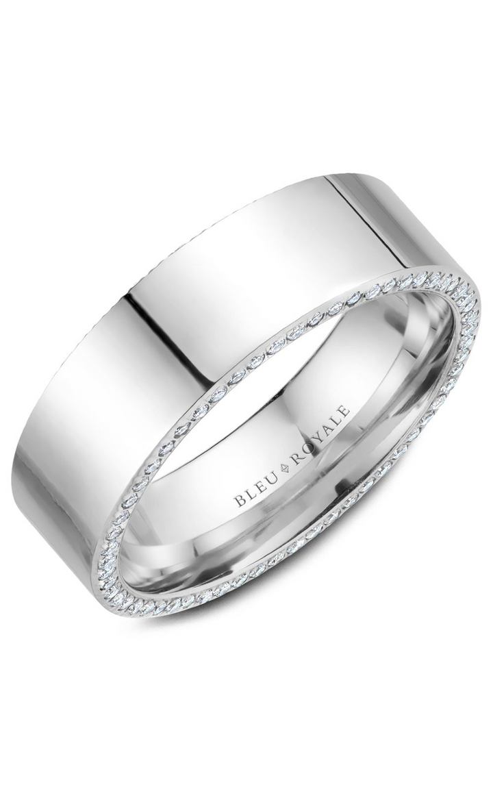 Bleu Royale Men's Wedding Band RYL-022WD75