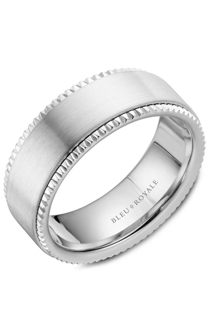 Bleu Royale Men's Wedding Band RYL-028W8