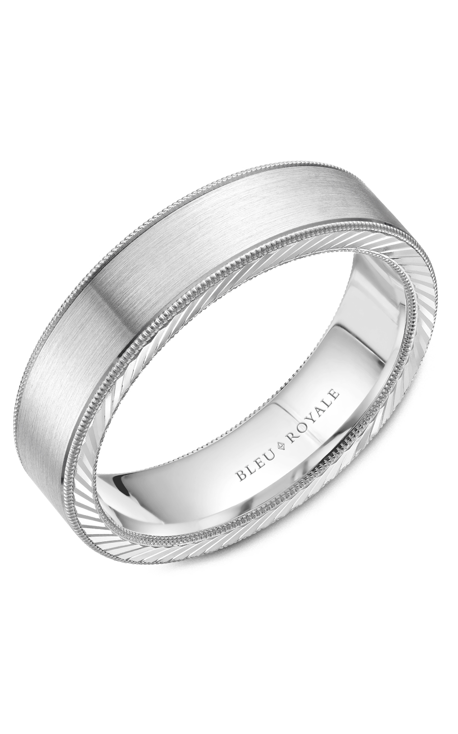 Bleu Royale Men's Wedding Band RYL-078W6