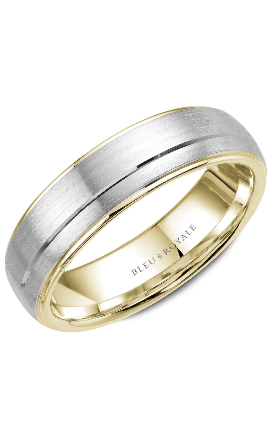 Bleu Royale Men's Wedding Band RYL-002WY55-M10