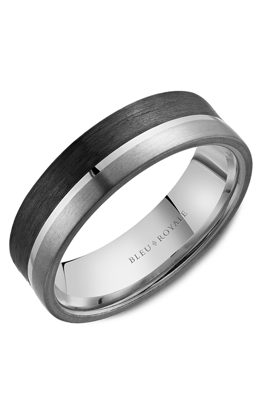 Bleu Royale Wedding Band RYL-201WBT75