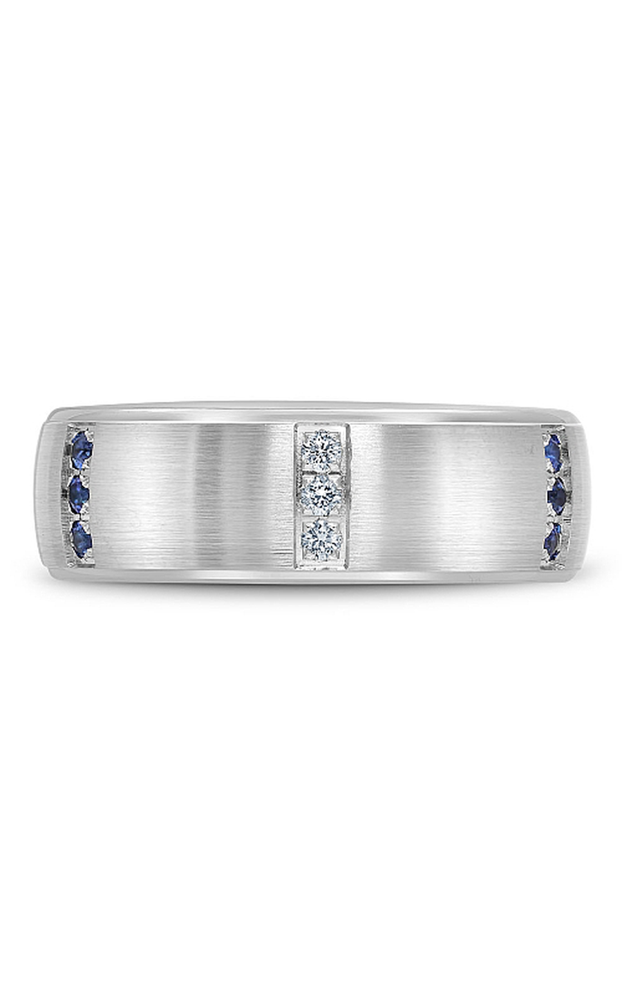 Bleu Royale Men's Wedding Band RYL-008WDS75