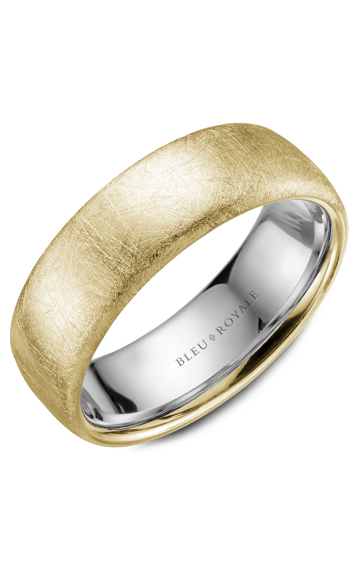 Bleu Royale Men's Wedding Band RYL-009YW75