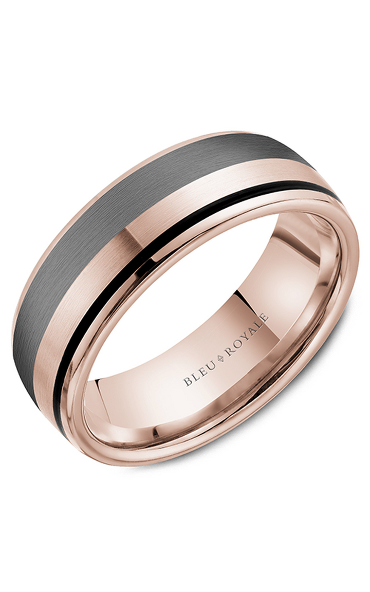 Bleu Royale Men's Wedding Band RYL-183TBR75