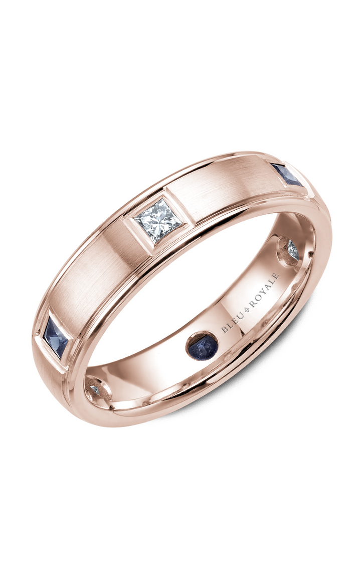 Bleu Royale Men's Wedding Band RYL-016RDS55