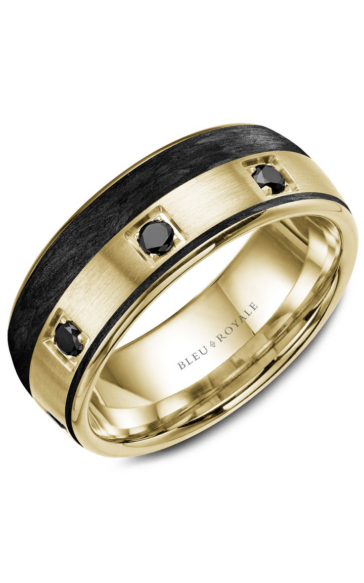 Bleu Royale Men's Wedding Band RYL-019YBD85