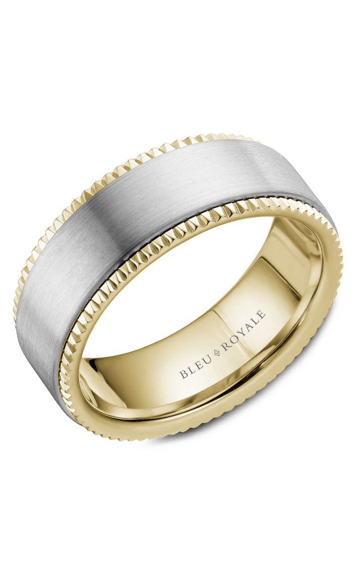 Bleu Royale Men's Wedding Band RYL-028WY8