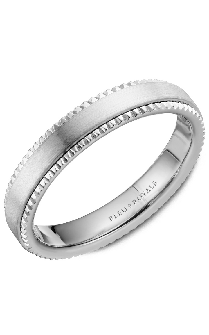 Bleu Royale Men's Wedding Band RYL-028W4