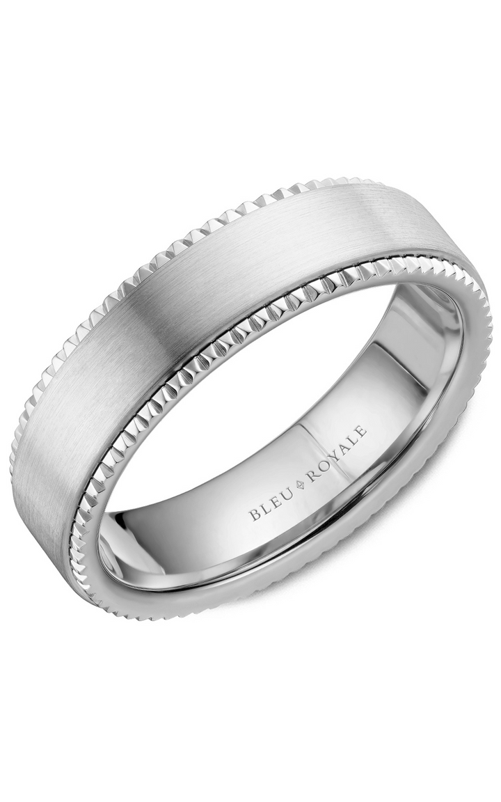 Bleu Royale Men's Wedding Band RYL-028W6