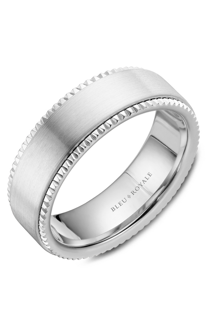 Bleu Royale Men's Wedding Band RYL-028W7