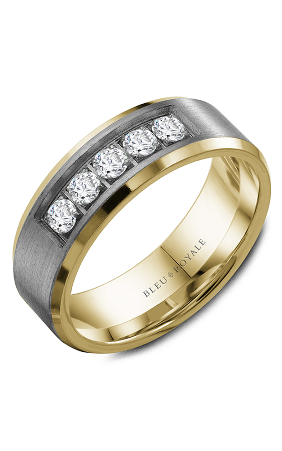 Bleu Royale Men's Wedding Band RYL-166TYD75