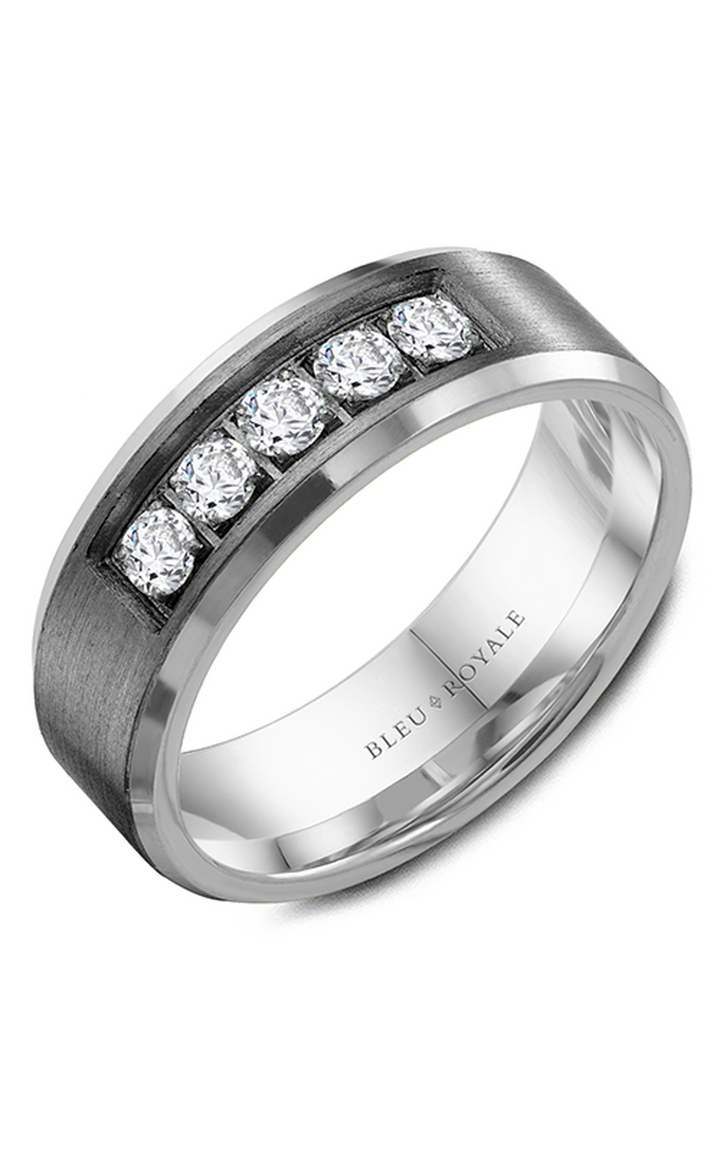 Bleu Royale Men's Wedding Band RYL-166TWD75