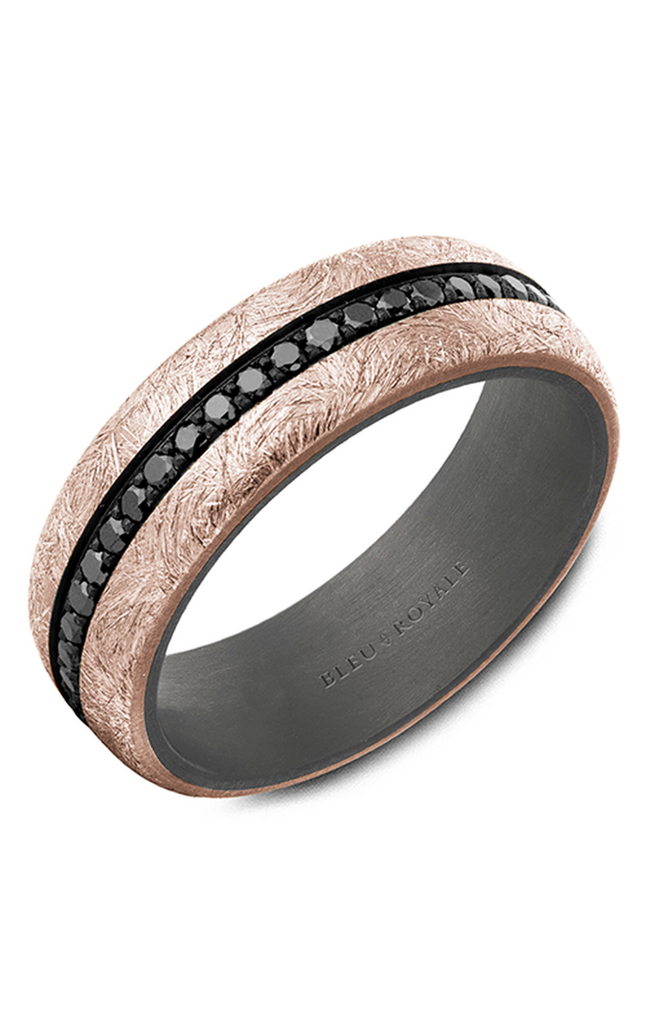 Bleu Royale Men's Wedding Band RYL-161RTBD7