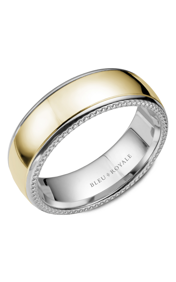 Bleu Royale Men's Wedding Band RYL-054YW75