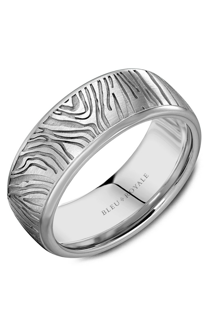 Bleu Royale Men's Wedding Band RYL-055W8