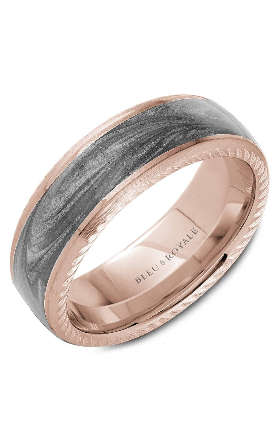 Bleu Royale Men's Wedding Band RYL-133AGR75