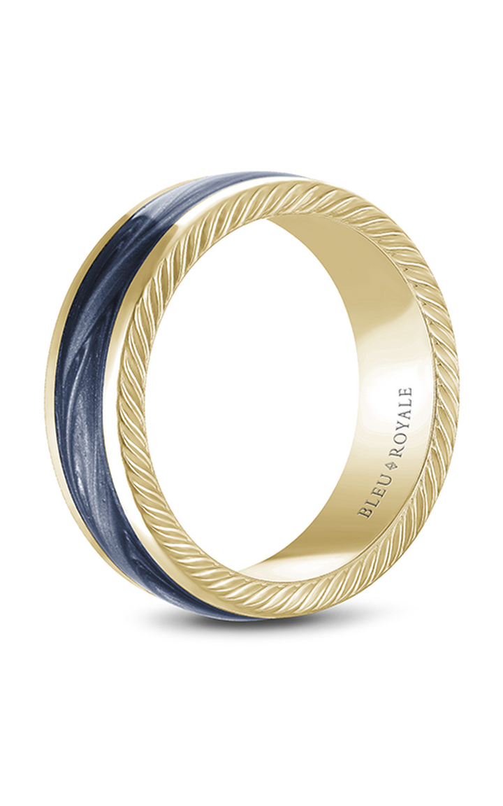 Bleu Royale Men's Wedding Band RYL-133MBY95