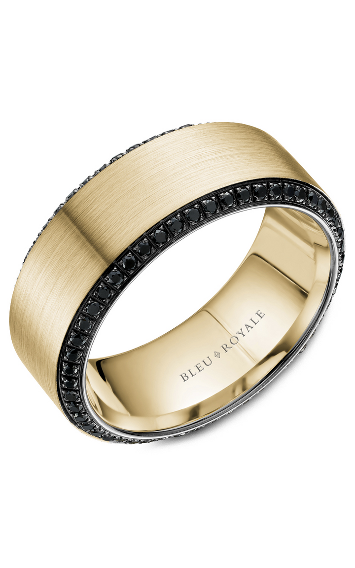 Bleu Royale Men's Wedding Band RYL-067YBD9