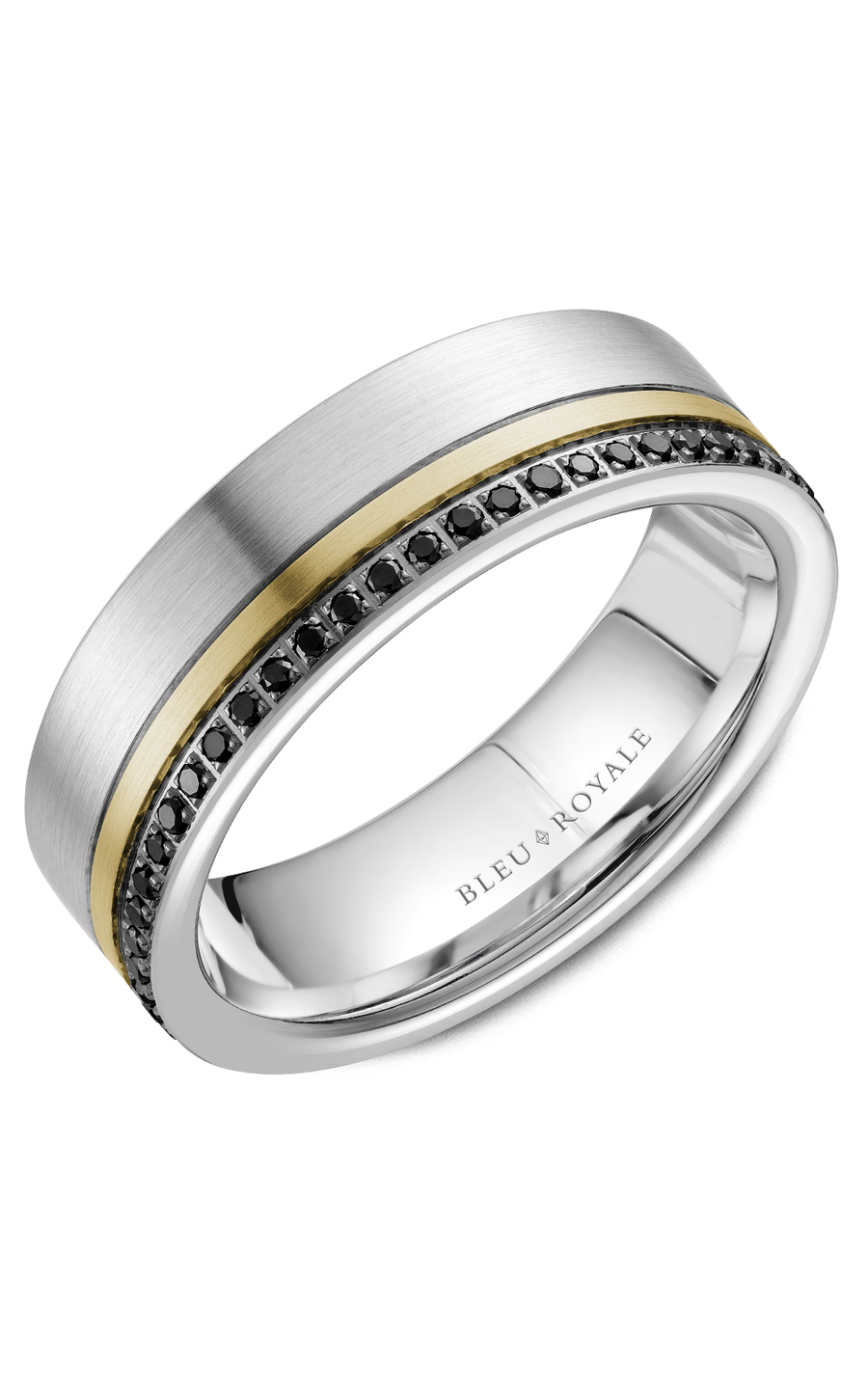 Bleu Royale Men's Wedding Band RYL-070YWBD7