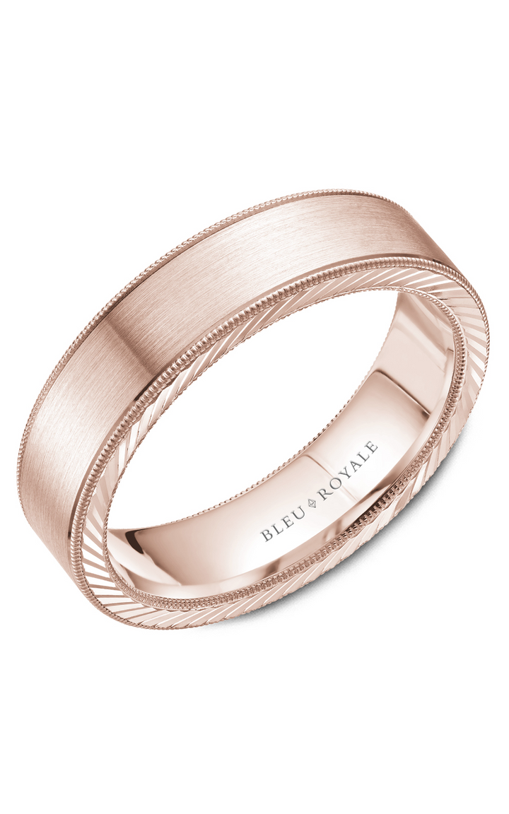 Bleu Royale Men's Wedding Band RYL-078R6