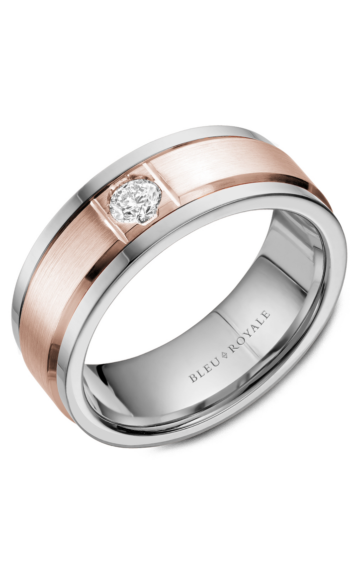 Bleu Royale Men's Wedding Band RYL-084RWD8