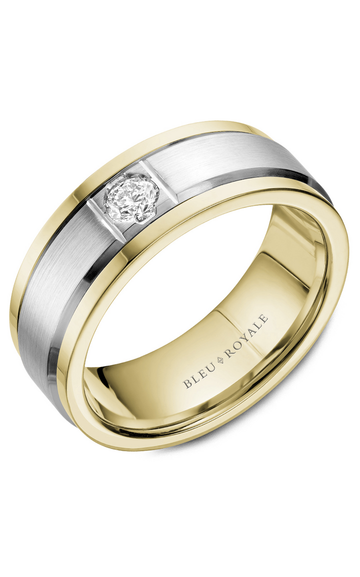 Bleu Royale Men's Wedding Band RYL-084WYD8