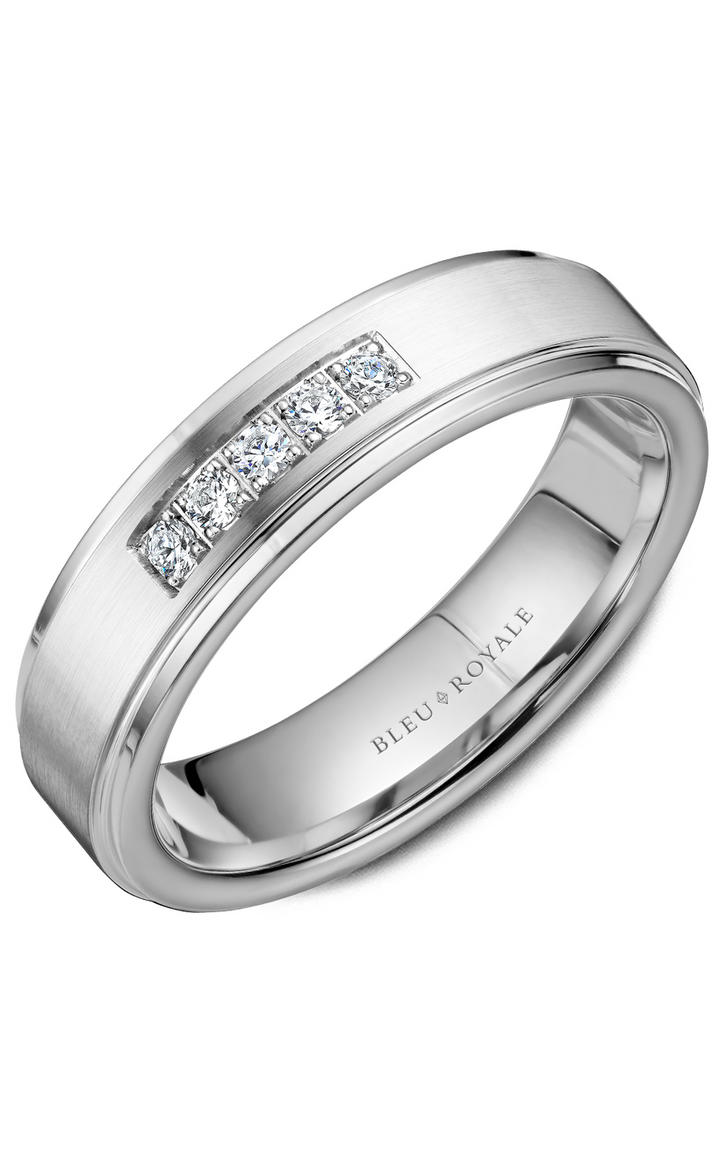 Bleu Royale Men's Wedding Band RYL-101WD55