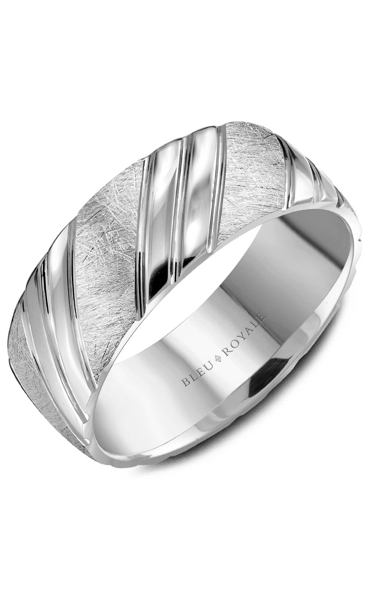 Bleu Royale Men's Wedding Band RYL-108W85