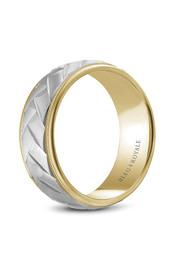 Bleu Royale Men's Wedding Band RYL-111WY85