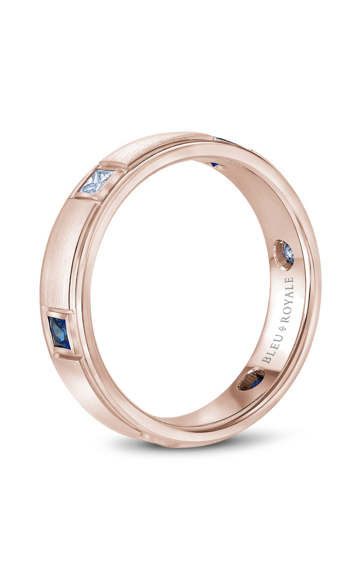 Bleu Royale Men's Wedding Band RYL-016RDS55