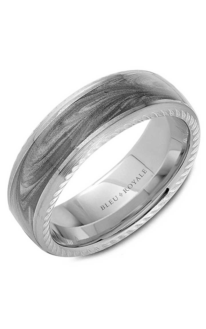 Bleu Royale Men's Wedding Band RYL-133AGW75