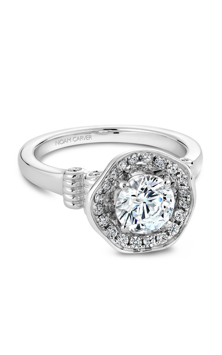 Noam Carver Floral Engagement Ring B014-01A