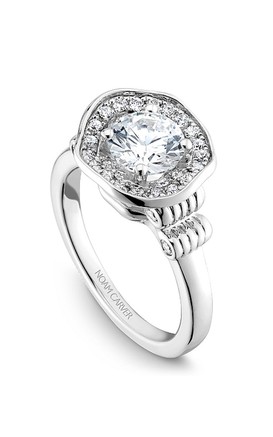 Noam Carver Floral Engagement Ring B014-01A