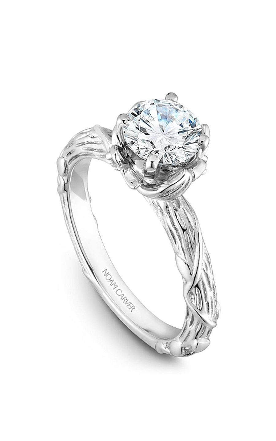 Noam Carver Floral Engagement Ring B081-01A