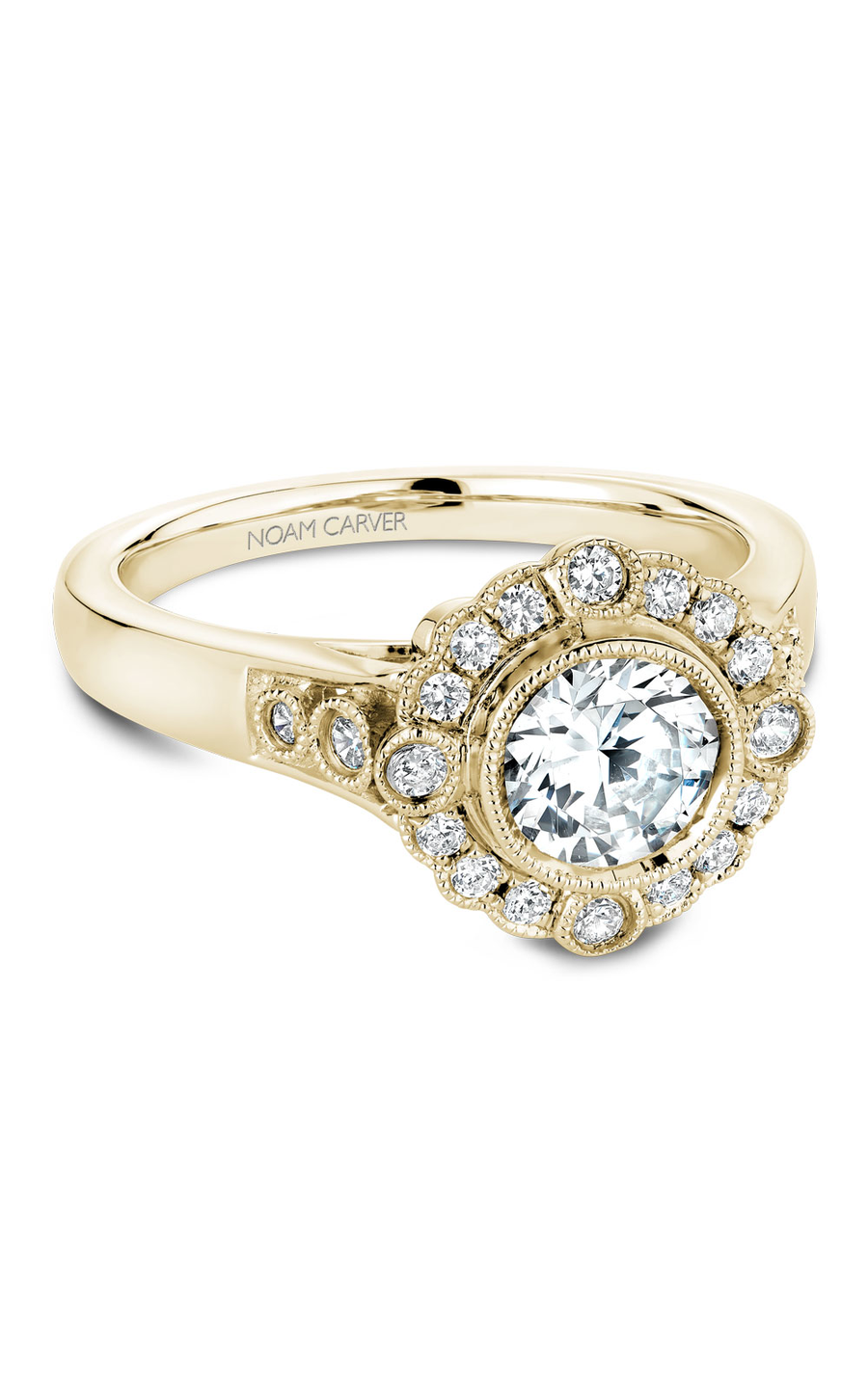 Noam Carver Floral Engagement Ring B091-01YA