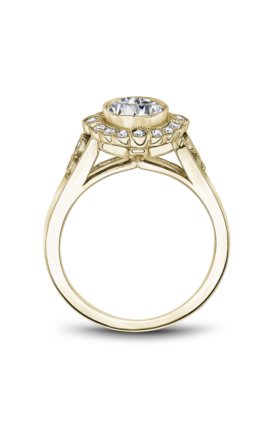 Noam Carver Floral Engagement Ring B091-01YA