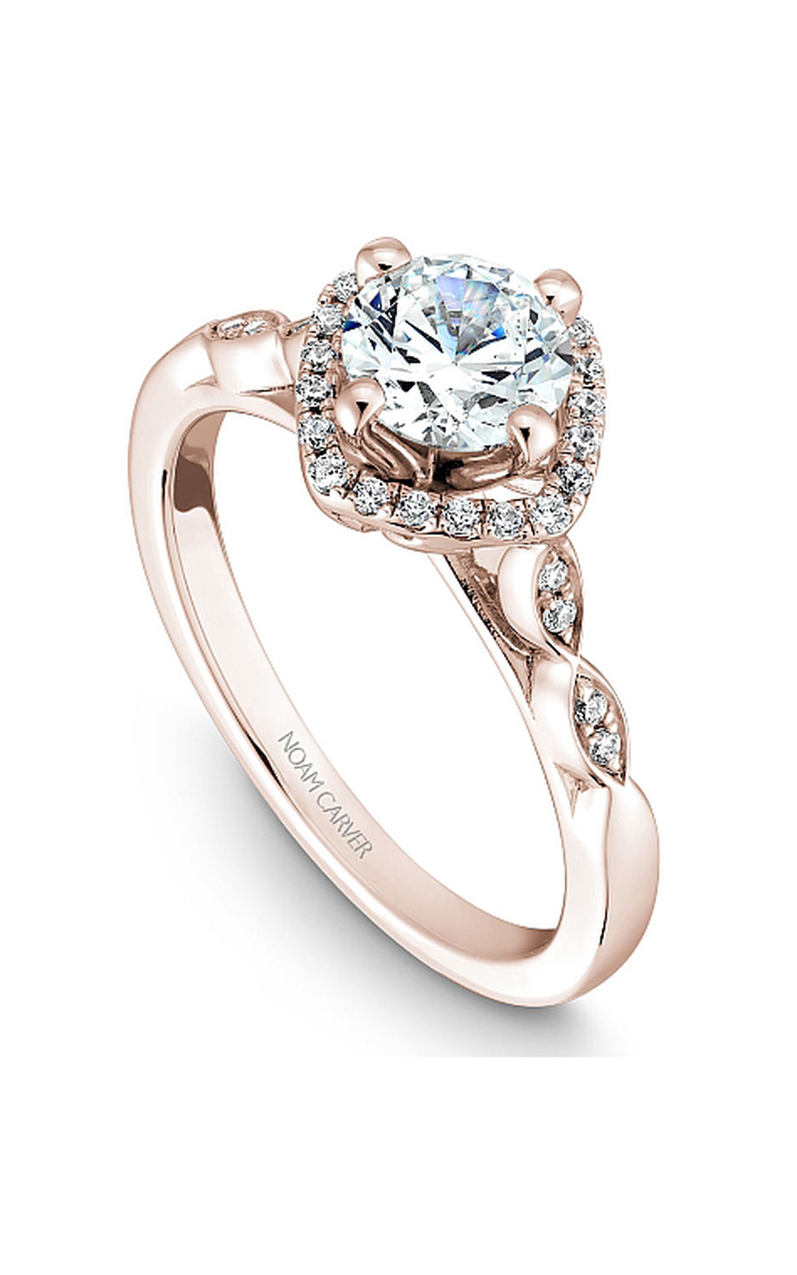 Noam Carver Floral Engagement Ring B084-01RA