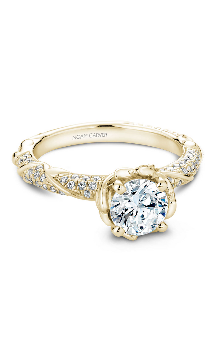 Noam Carver Floral Engagement Ring B081-02YA