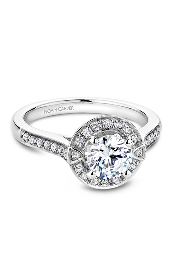 Noam Carver Floral Engagement Ring B066-01A