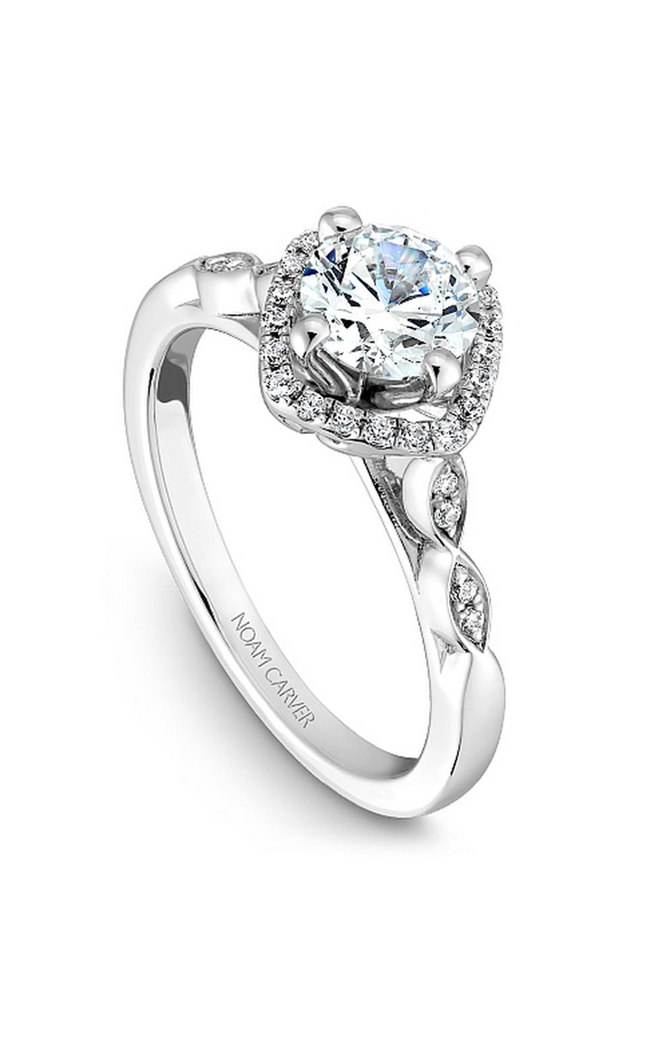 Noam Carver Floral Engagement Ring B084-01A