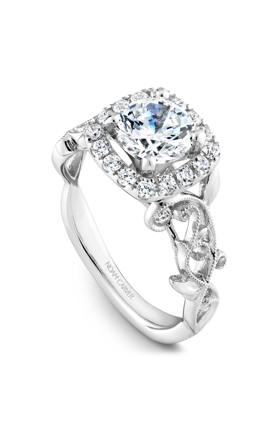 Noam Carver Floral Engagement Ring B151-01A