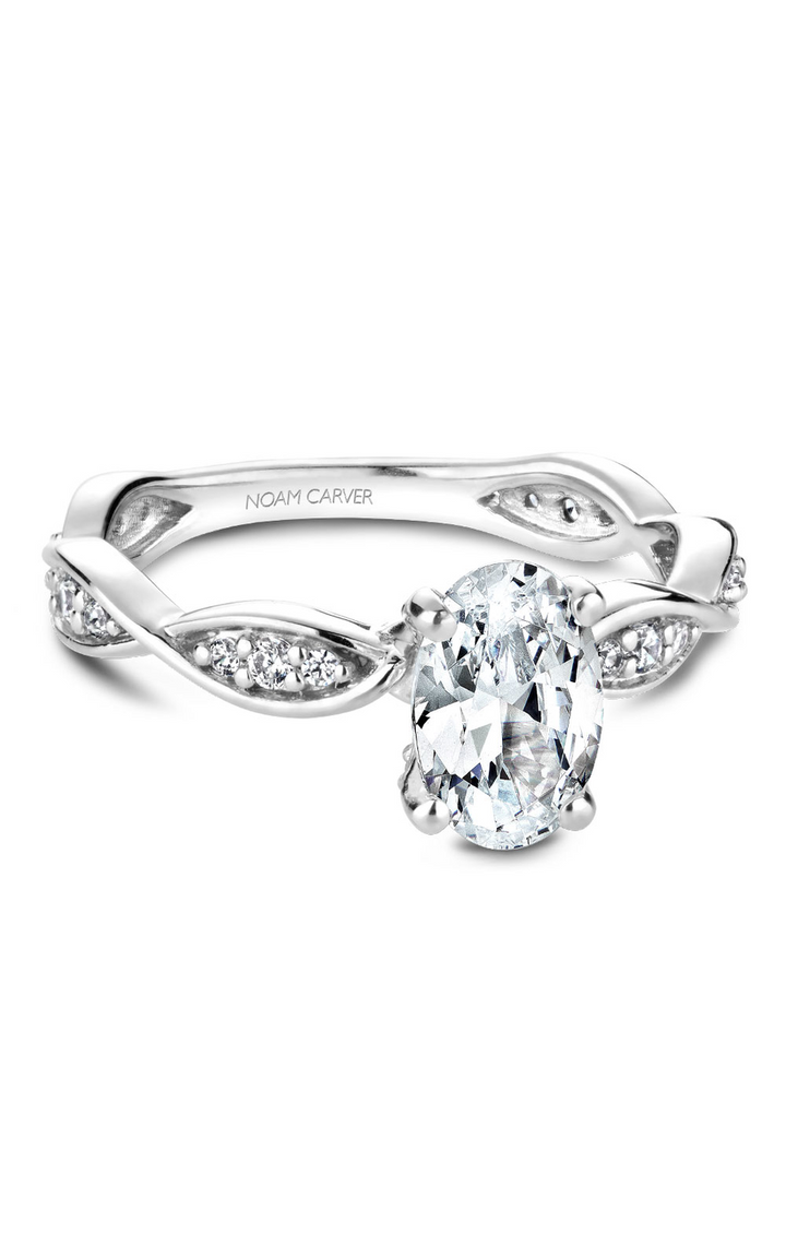 Noam Carver Floral Engagement Ring B197-02A