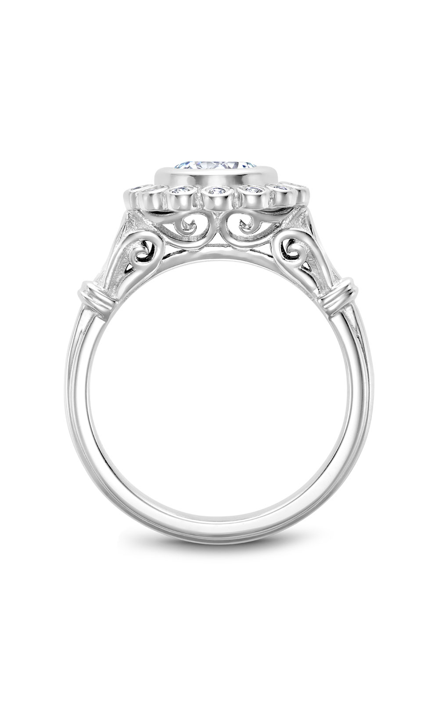 Noam Carver Floral Engagement Ring B170-01A