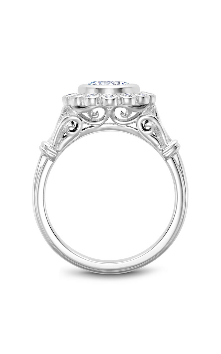 Noam Carver Floral Engagement Ring B170-01A