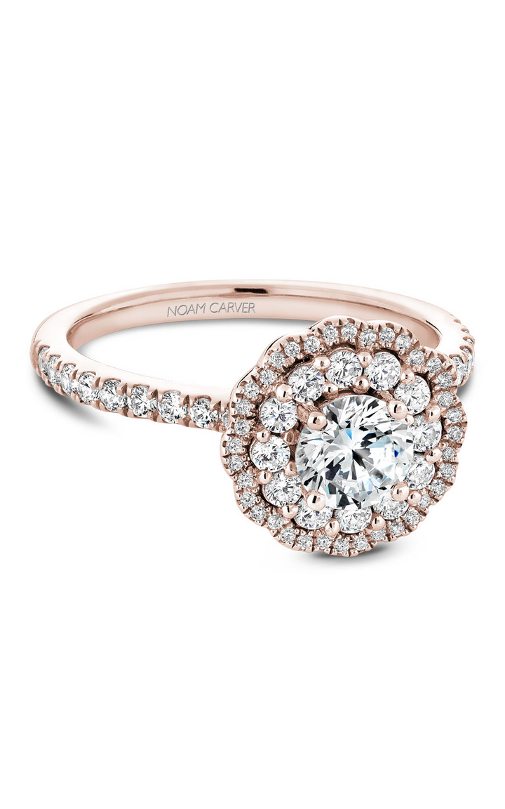 Noam Carver Floral Engagement Ring B142-16RA