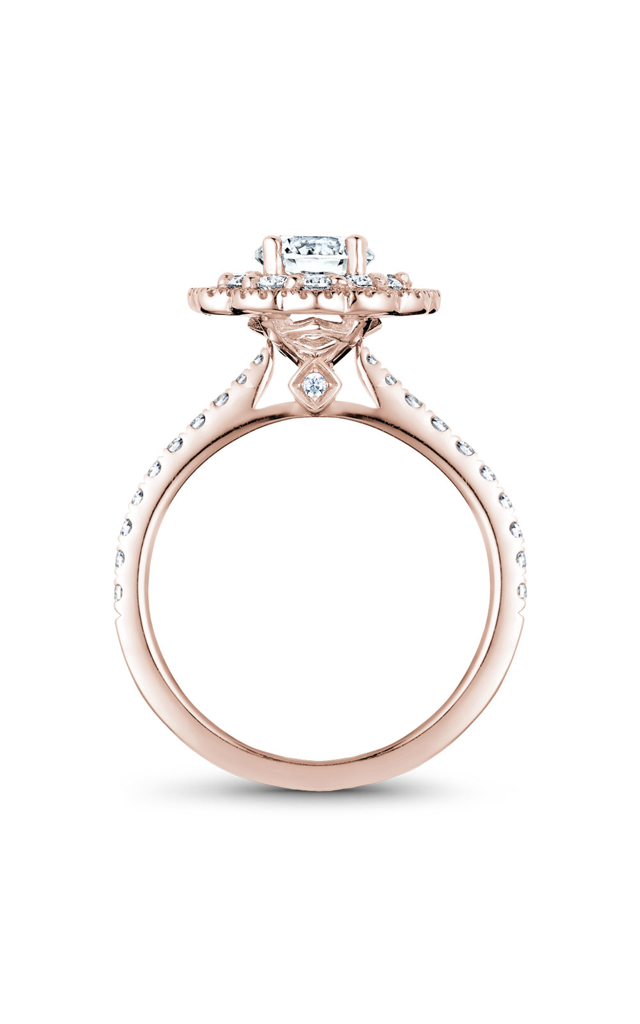 Noam Carver Floral Engagement Ring B142-16RA