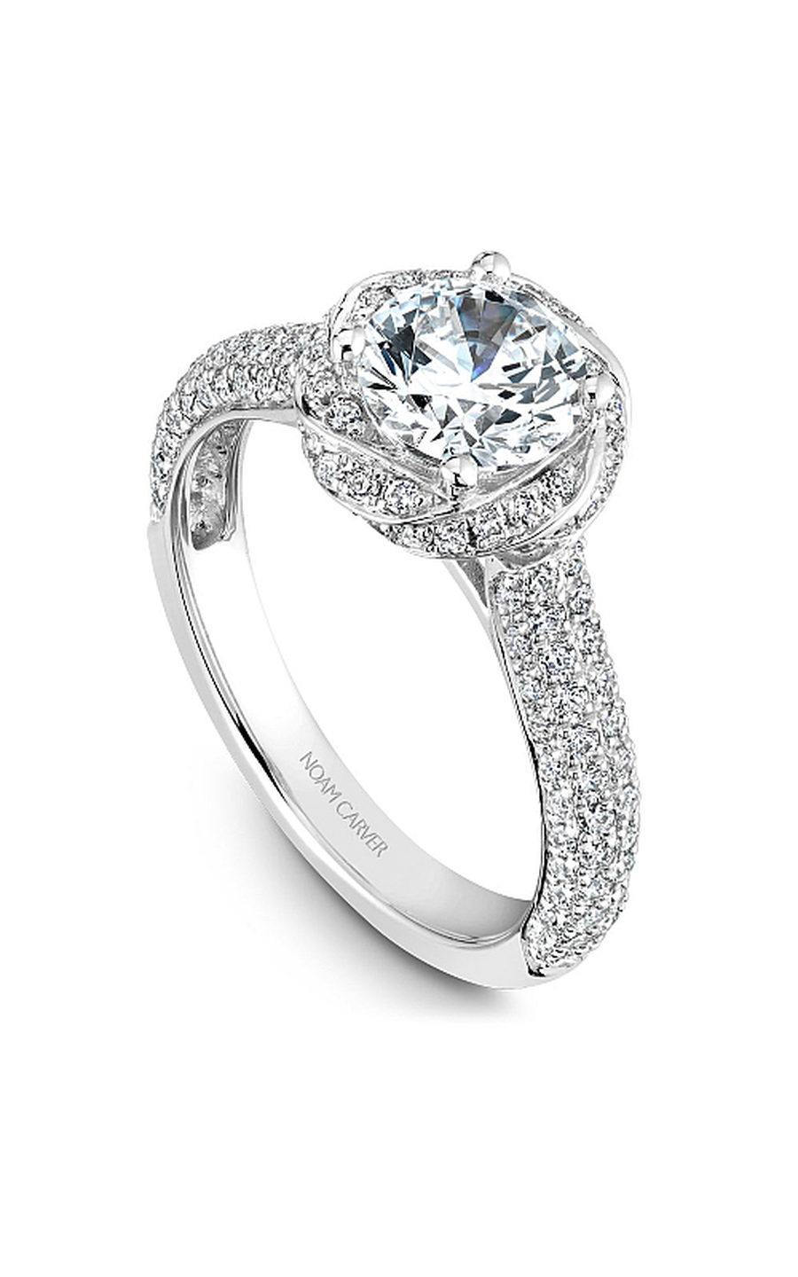 Noam Carver Floral Engagement Ring B164-01A