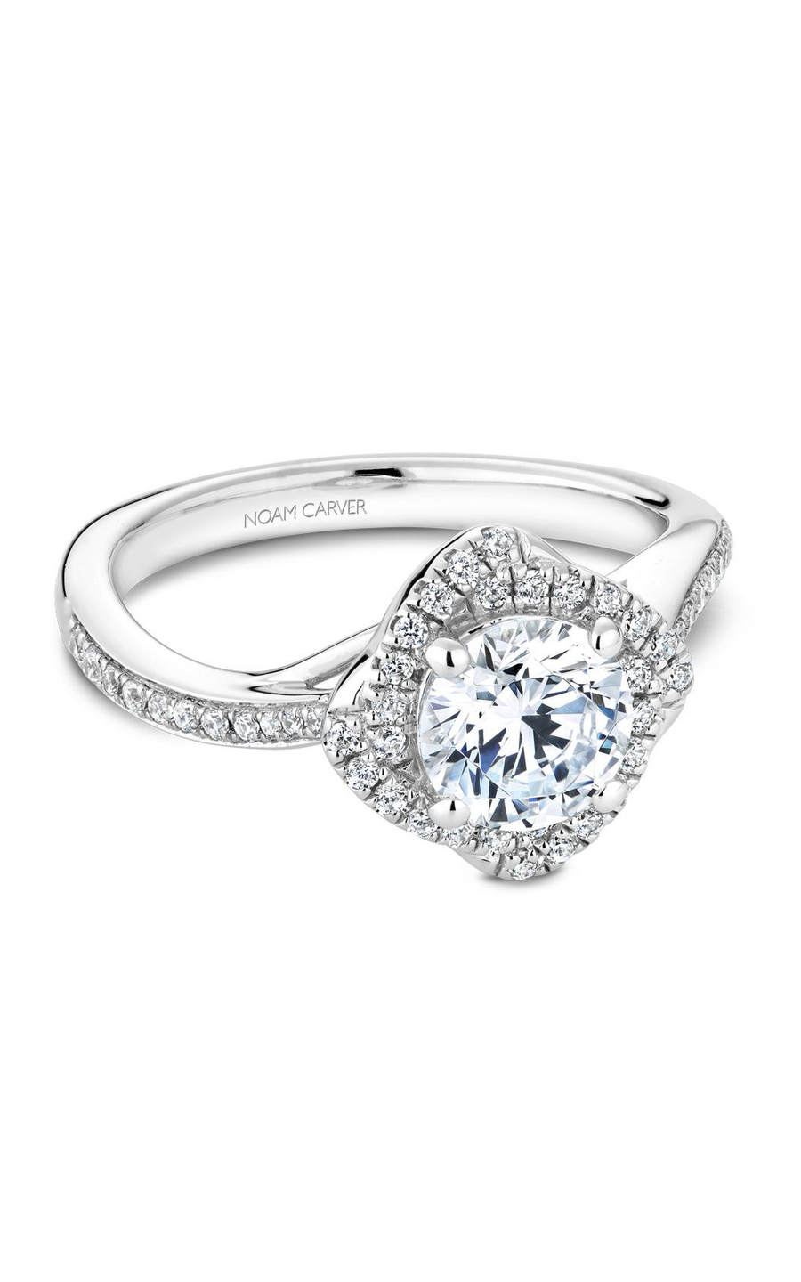 Noam Carver Floral Engagement Ring B176-01A