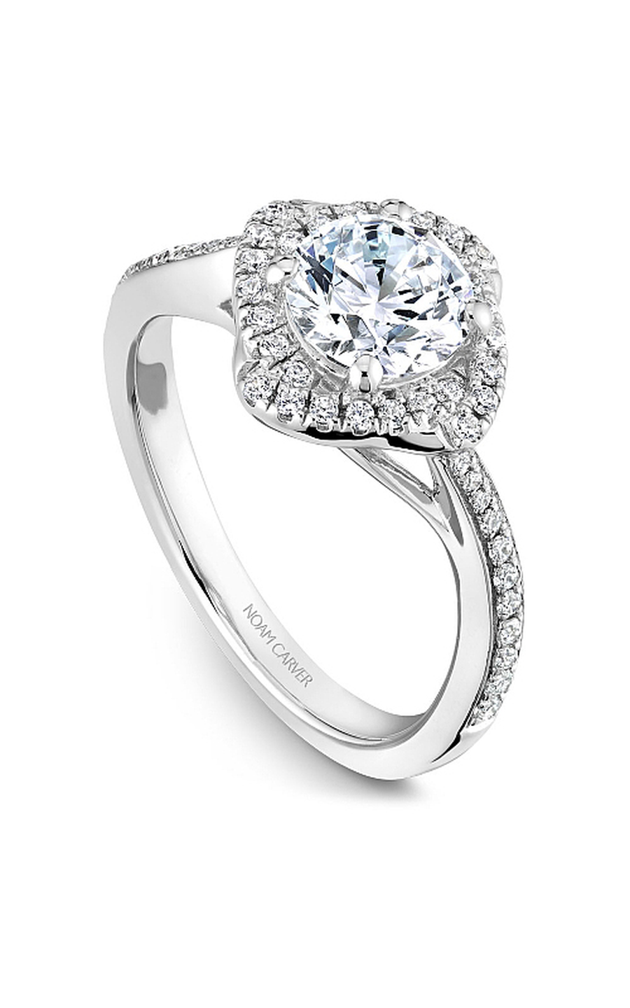 Noam Carver Floral Engagement Ring B176-01A