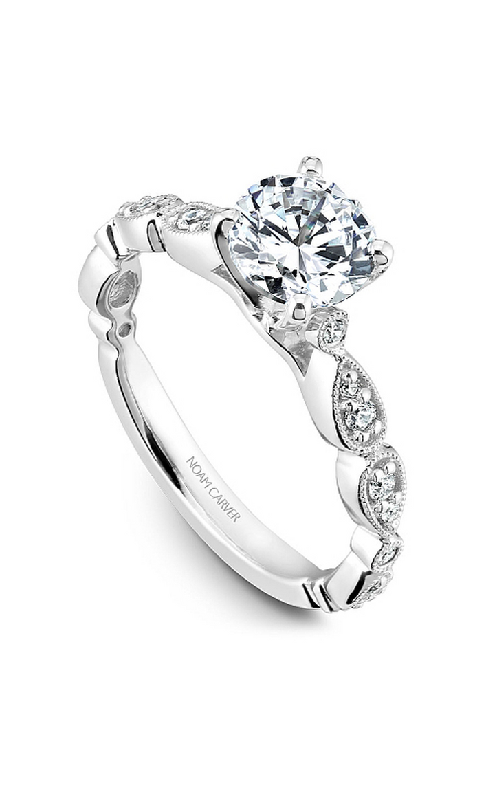 Noam Carver Floral Engagement Ring B204-01A